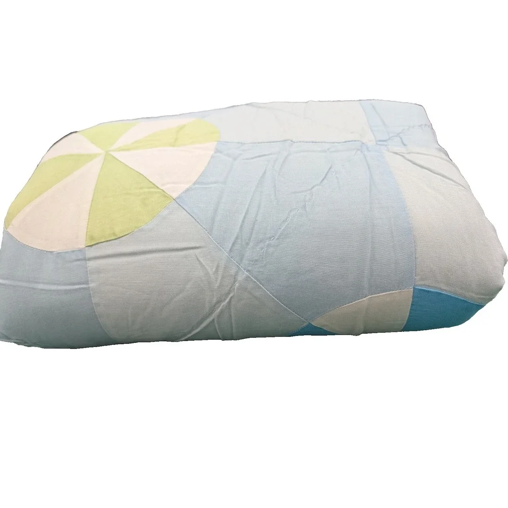 Beach Ball Handmade Quilt Featuring a Curved Piecing Pattern 65 X 71 Twin Child